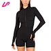 Elevate your wardrobe with our black long sleeve jumpsuit. Perfect for any occasion, this jumpsuit features a sleek and classic design with a comfortable fit.